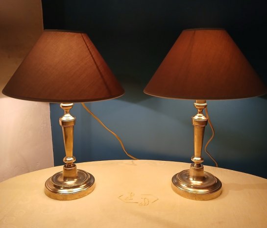 Paire de Bougeoirs Louis XVI
