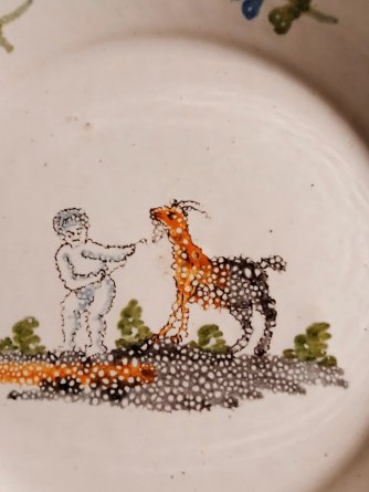 Assiette en Nevers XVIII