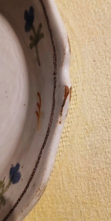 Assiette en Nevers XVIII