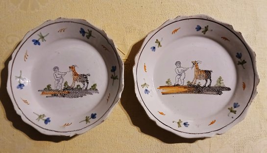 Assiette en Nevers XVIII