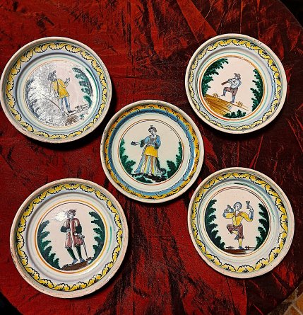 Assiettes Auxerroises fin XVIII 