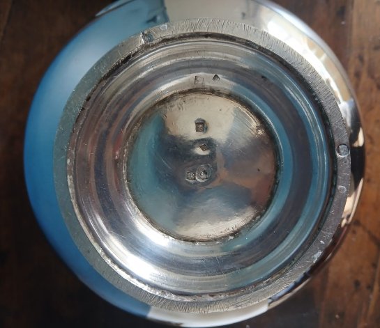 Sucrier en argent massif XIX