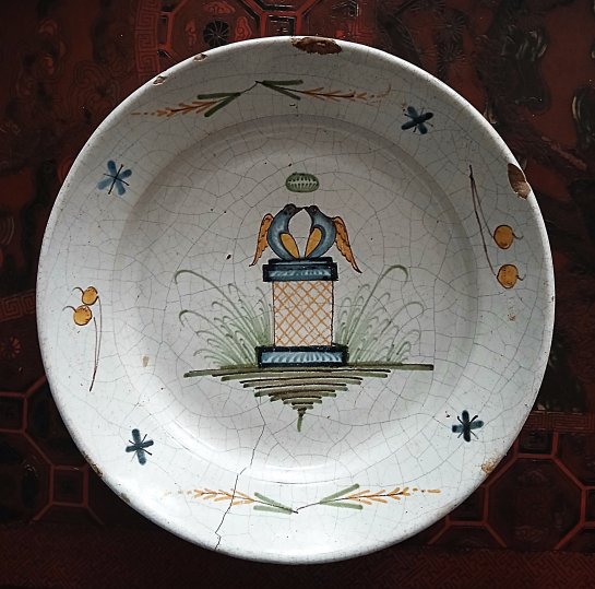 Assiette de mariage XIX