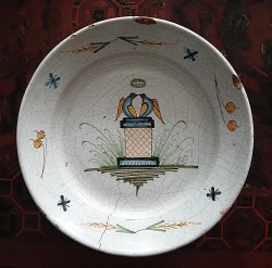 Assiette de mariage XIX