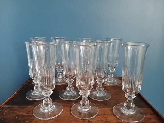 Flûtes à champagne XIX