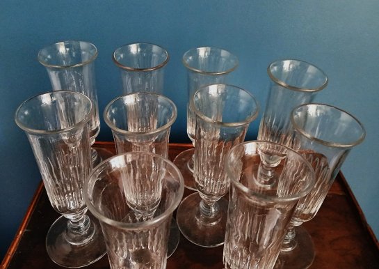 Flûtes à champagne XIX