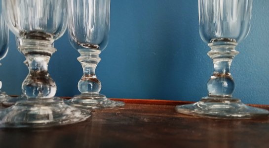 Flûtes à champagne XIX