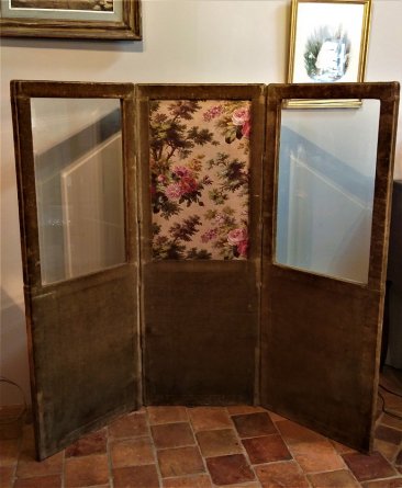 Paravent à verres biseautés XIX
