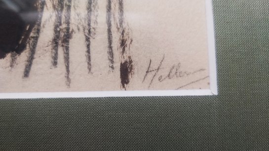 Tableau  signé Heller