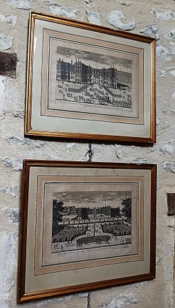 Paire de gravures du Château de St Germain en Laye XVIII
