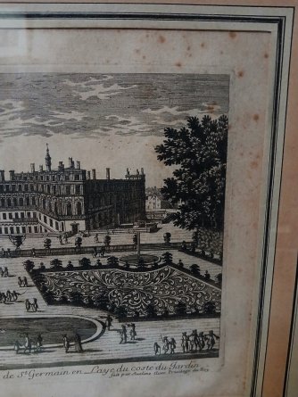 Paire de gravures du Château de St Germain en Laye XVIII