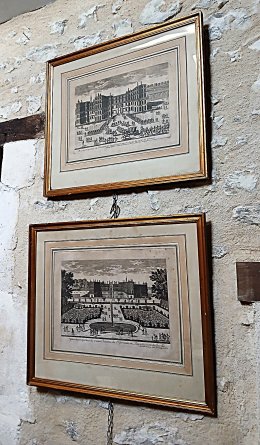 Paire de gravures du Château de St Germain en Laye XVIII