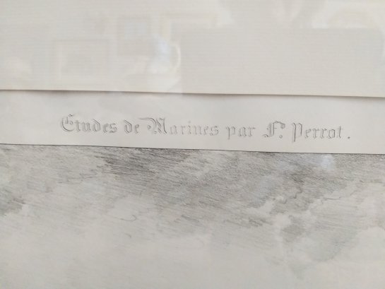 Gravures de Marines de F Perrot